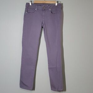 American Eagle grey ish purple sz 6 stretch straight leg muted color skinny